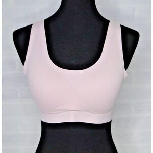 LE MYSTERE Smooth Shape Wireless Bra Size Large Light Pink